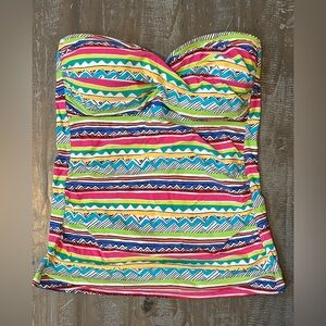 Anne Cole Strapless Tankini Top with Molded Cups size XL